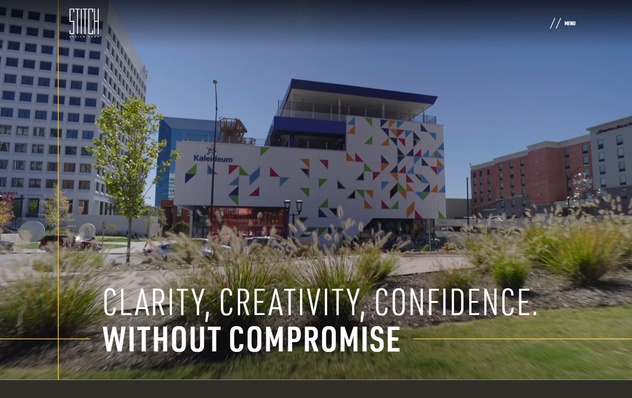 STITCH's homepage banner